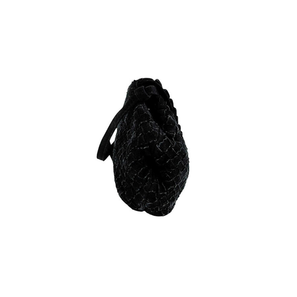 Bottega Veneta black shoulder suede bag